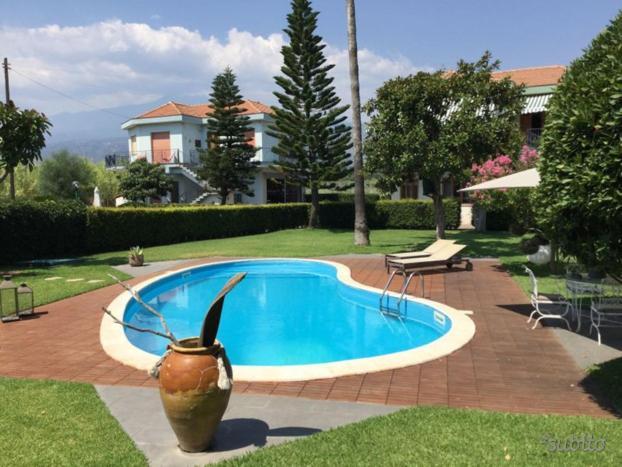 מסקלי Villa Con Piscina Esclusiva Vista Etna מראה חיצוני תמונה